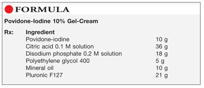 Povidone Iodine 10 Gel Cream