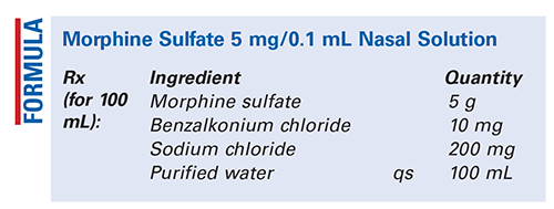 morphine drug powder